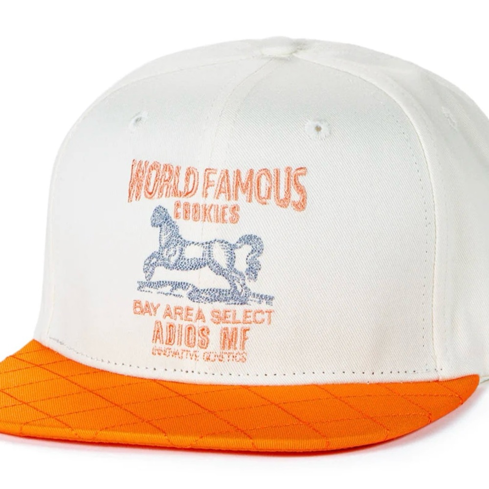 Cookies Workwear Snapback Adios MF Baked goods hat w/Quilted Nylon Brim
